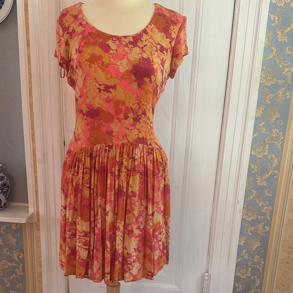 Peruvian Connection Vibrant Floral Mini Dress